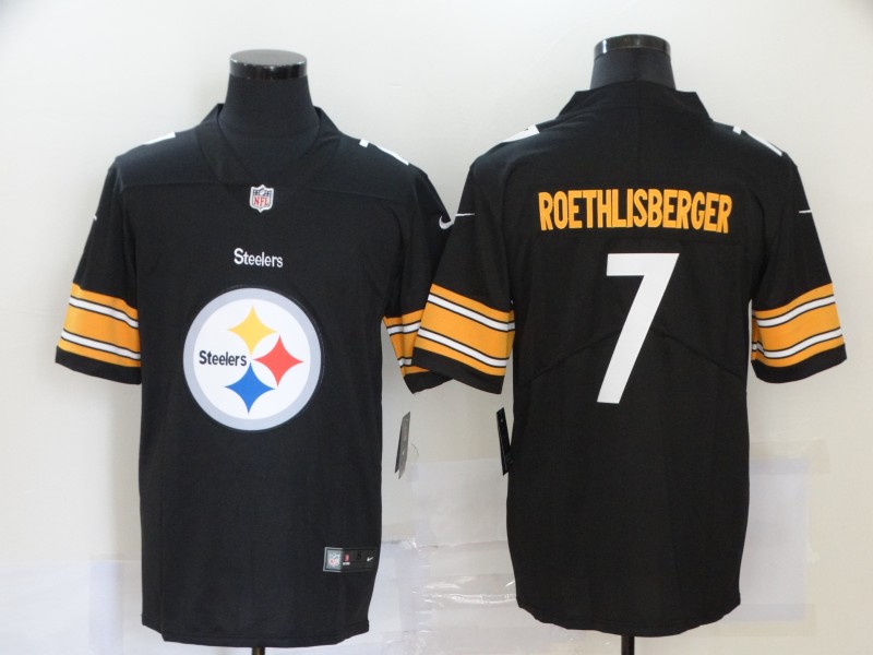 2019 Men Pittsburgh Steelers #7 Roethlisberger black Nike Vapor Untouchable Limited NFL fashion Jersey 5
